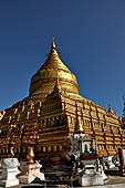 Bagan Myanmar. Shwezigon pagoda.  